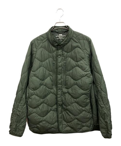 UNIQLO（ユニクロ）UNIQLO (ユニクロ) リサイクルハイブリッドダウンジャケット グリーン サイズ:Lの古着・服飾アイテム