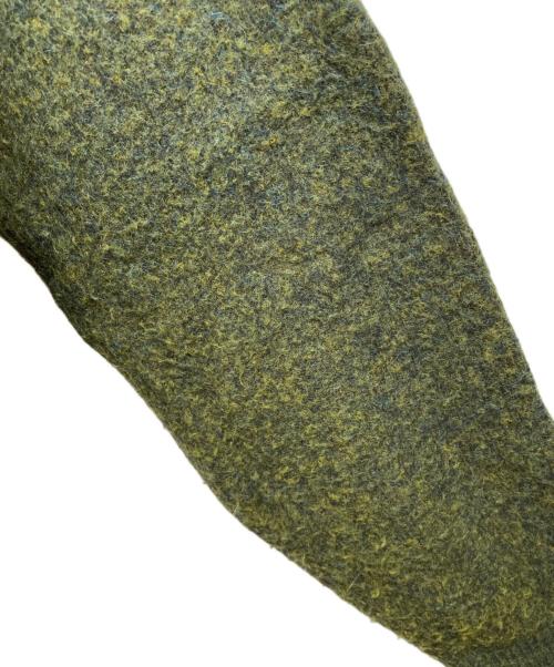 JOURNAL STANDARD relume（ジャーナルスタンダード レリューム）JOURNAL STANDARD relume (ジャーナルスタンダード レリューム) 厚手カーディガン イエロー×グリーン サイズ:Mの古着・服飾アイテム