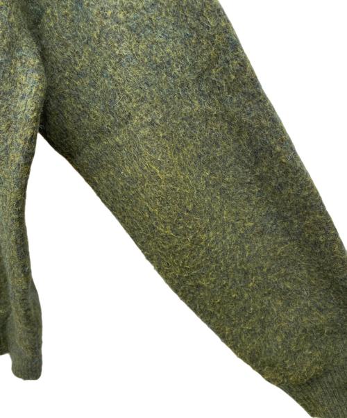 JOURNAL STANDARD relume（ジャーナルスタンダード レリューム）JOURNAL STANDARD relume (ジャーナルスタンダード レリューム) 厚手カーディガン イエロー×グリーン サイズ:Mの古着・服飾アイテム