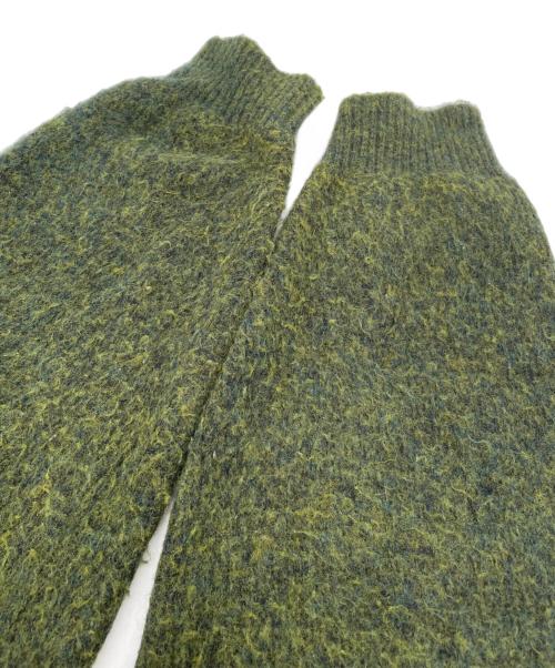 JOURNAL STANDARD relume（ジャーナルスタンダード レリューム）JOURNAL STANDARD relume (ジャーナルスタンダード レリューム) 厚手カーディガン イエロー×グリーン サイズ:Mの古着・服飾アイテム