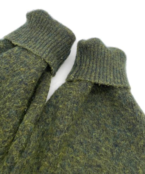JOURNAL STANDARD relume（ジャーナルスタンダード レリューム）JOURNAL STANDARD relume (ジャーナルスタンダード レリューム) 厚手カーディガン イエロー×グリーン サイズ:Mの古着・服飾アイテム