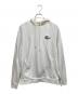 LACOSTE（ラコステ）の古着「ミドルワニロゴスウェットパーカ　パーカー」｜ホワイト