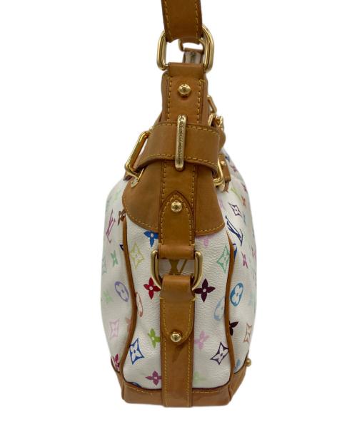 LOUIS VUITTON（ルイ ヴィトン）LOUIS VUITTON (ルイ ヴィトン) モノグラム・マルチカラー　グレタ　トートバッグ ホワイト×ベージュの古着・服飾アイテム