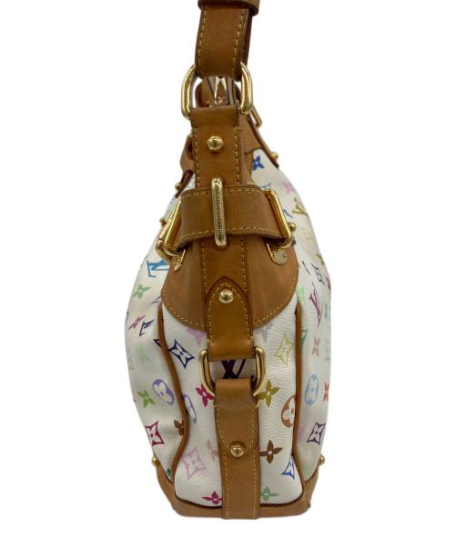 LOUIS VUITTON（ルイ ヴィトン）LOUIS VUITTON (ルイ ヴィトン) モノグラム・マルチカラー　グレタ　トートバッグ ホワイト×ベージュの古着・服飾アイテム