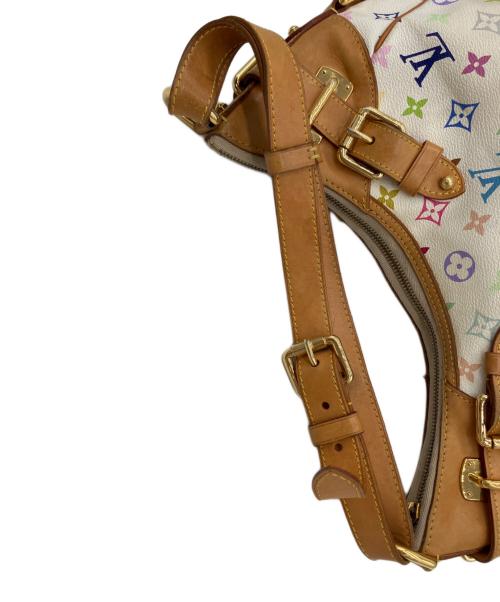 LOUIS VUITTON（ルイ ヴィトン）LOUIS VUITTON (ルイ ヴィトン) モノグラム・マルチカラー　グレタ　トートバッグ ホワイト×ベージュの古着・服飾アイテム