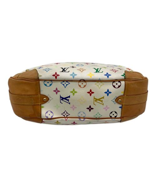 LOUIS VUITTON（ルイ ヴィトン）LOUIS VUITTON (ルイ ヴィトン) モノグラム・マルチカラー　グレタ　トートバッグ ホワイト×ベージュの古着・服飾アイテム