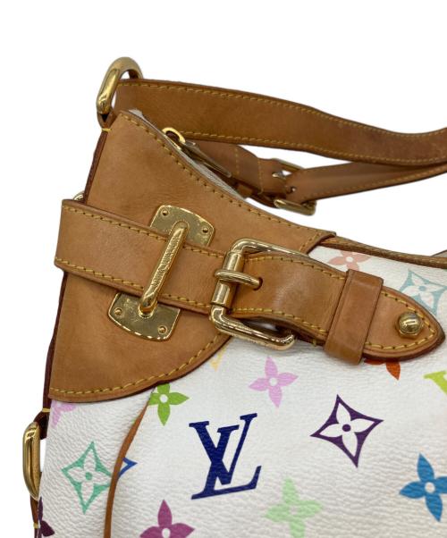 LOUIS VUITTON（ルイ ヴィトン）LOUIS VUITTON (ルイ ヴィトン) モノグラム・マルチカラー　グレタ　トートバッグ ホワイト×ベージュの古着・服飾アイテム