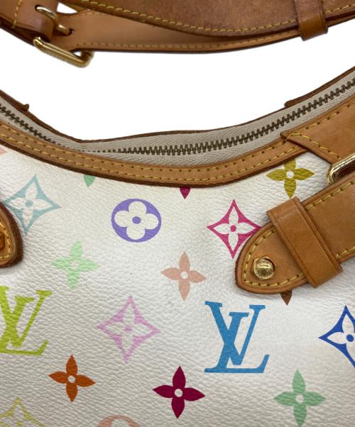 LOUIS VUITTON（ルイ ヴィトン）LOUIS VUITTON (ルイ ヴィトン) モノグラム・マルチカラー　グレタ　トートバッグ ホワイト×ベージュの古着・服飾アイテム