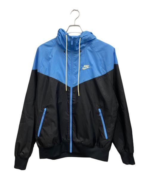 NIKE（ナイキ）NIKE (ナイキ) ナイロンジャケット ブラック×スカイブルー サイズ:Sの古着・服飾アイテム