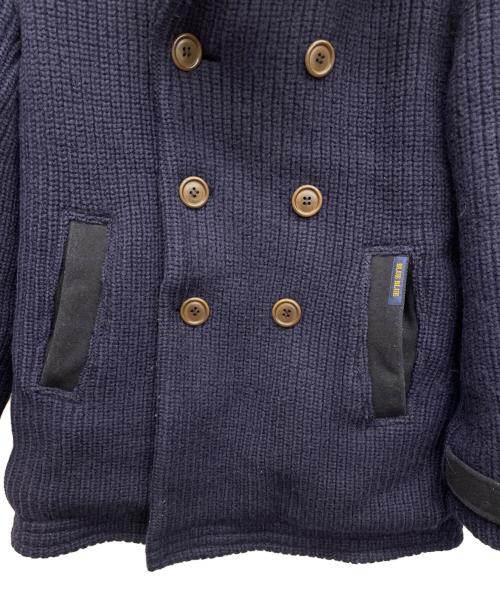 BLUE BLUE（ブルーブルー）BLUE BLUE (ブルーブルー) ニットジャケット ネイビー サイズ:2の古着・服飾アイテム