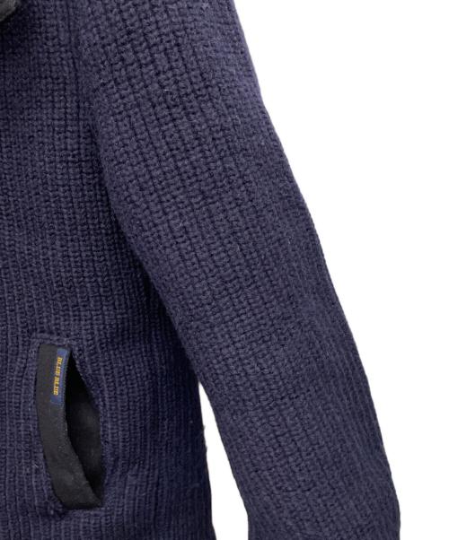 BLUE BLUE（ブルーブルー）BLUE BLUE (ブルーブルー) ニットジャケット ネイビー サイズ:2の古着・服飾アイテム