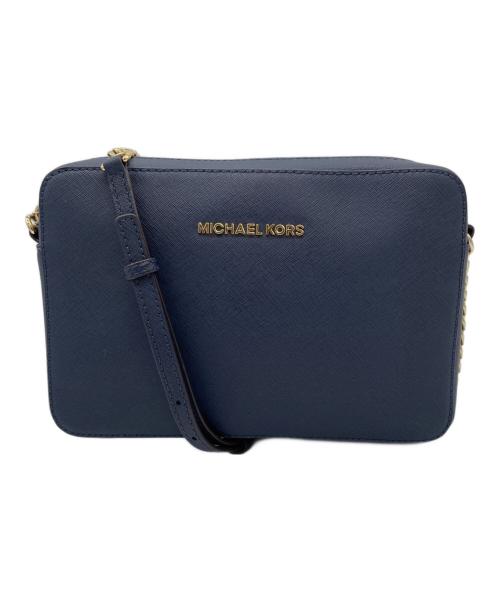 MICHAEL KORS（マイケルコース）MICHAEL KORS (マイケルコース) チェーンショルダーバッグ ネイビーの古着・服飾アイテム