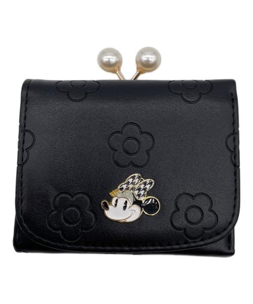 DISNEY（ディズニー）Disney (ディズニー) MARY QUANT (マリークヮント) がま口財布 ブラックの古着・服飾アイテム