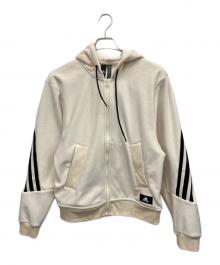 adidas（アディダス）の古着「コーデュロイジップパーカー」｜オフホワイト