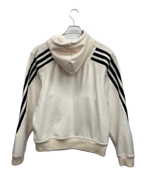 adidas（アディダス）adidas (アディダス) コーデュロイジップパーカー オフホワイト サイズ:Lの古着・服飾アイテム