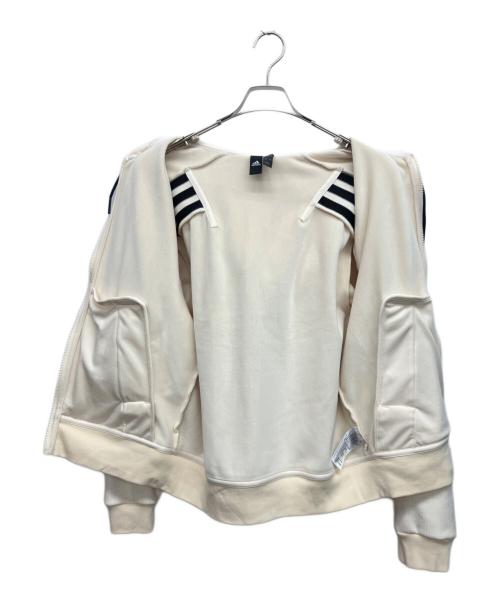 adidas（アディダス）adidas (アディダス) コーデュロイジップパーカー オフホワイト サイズ:Lの古着・服飾アイテム