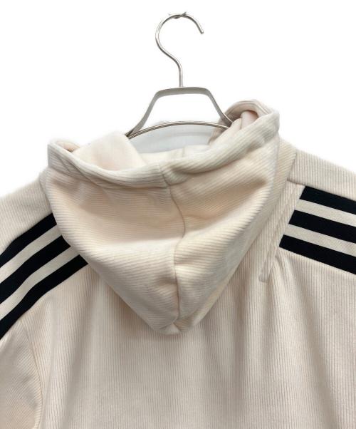 adidas（アディダス）adidas (アディダス) コーデュロイジップパーカー オフホワイト サイズ:Lの古着・服飾アイテム