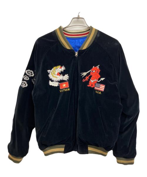 TED COMPANY（テッドカンパニー）TED COMPANY (テッドカンパニー) スカジャン ブルー×ブラック サイズ:42の古着・服飾アイテム