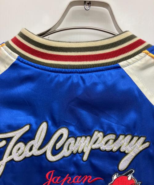 TED COMPANY（テッドカンパニー）TED COMPANY (テッドカンパニー) スカジャン ブルー×ブラック サイズ:42の古着・服飾アイテム
