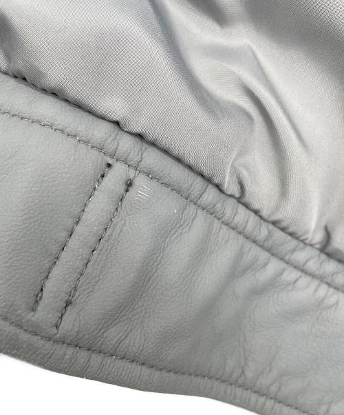 ZARA（ザラ）ZARA (ザラ) フェイクレザージャケット グレー サイズ:Lの古着・服飾アイテム