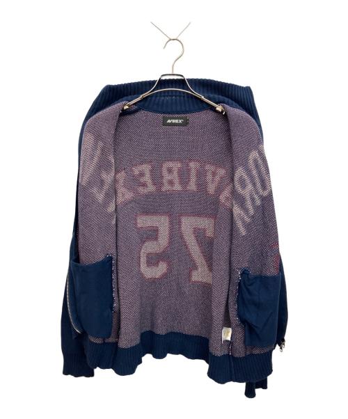 AVIREX（アヴィレックス）AVIREX (アヴィレックス) 厚手ニット ネイビー サイズ:Lの古着・服飾アイテム