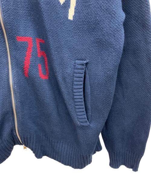 AVIREX（アヴィレックス）AVIREX (アヴィレックス) 厚手ニット ネイビー サイズ:Lの古着・服飾アイテム