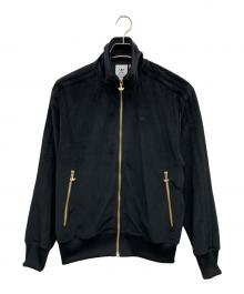 adidas（アディダス）の古着「ベロアトラックジャケット」｜ブラック