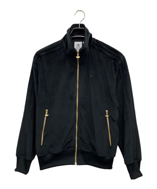 adidas（アディダス）adidas (アディダス) ベロアトラックジャケット ブラック サイズ:Mの古着・服飾アイテム