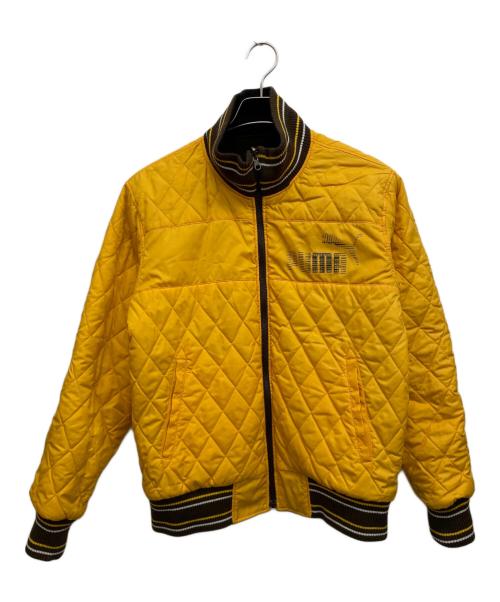 PUMA（プーマ）PUMA (プーマ) リバーシブル中綿ジャケット イエロー×ブラウン サイズ:Mの古着・服飾アイテム