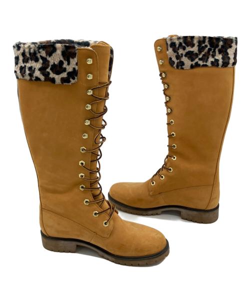 Timberland（ティンバーランド）Timberland (ティンバーランド) レースアップロングブーツ ブラウン サイズ:7の古着・服飾アイテム