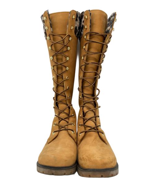 Timberland（ティンバーランド）Timberland (ティンバーランド) レースアップロングブーツ ブラウン サイズ:7の古着・服飾アイテム