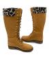 中古・古着 Timberland (ティンバーランド) レースアップロングブーツ ブラウン サイズ:7：7000円