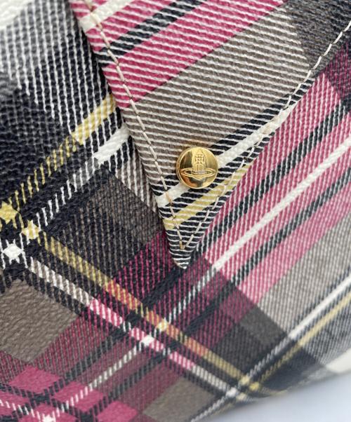 Vivienne Westwood（ヴィヴィアンウエストウッド）Vivienne Westwood (ヴィヴィアンウエストウッド) ハンドバッグ ホワイト×ピンクの古着・服飾アイテム