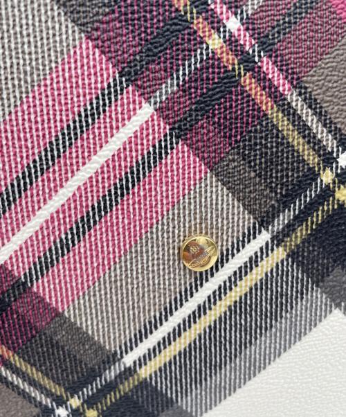 Vivienne Westwood（ヴィヴィアンウエストウッド）Vivienne Westwood (ヴィヴィアンウエストウッド) ハンドバッグ ホワイト×ピンクの古着・服飾アイテム
