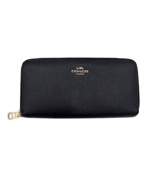 COACH（コーチ）COACH (コーチ) ラウンドファスナー財布 ブラックの古着・服飾アイテム