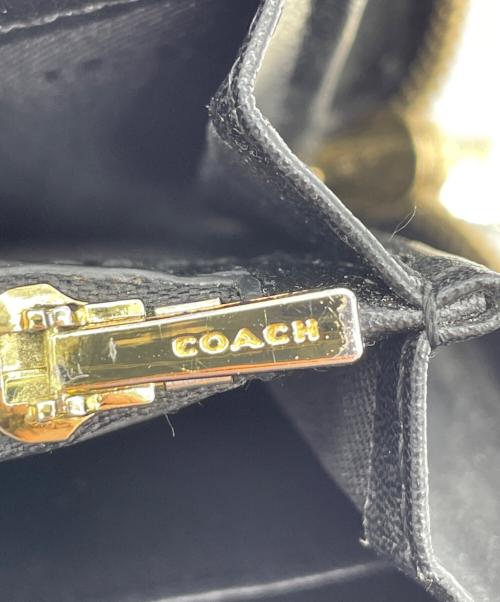 COACH（コーチ）COACH (コーチ) ラウンドファスナー財布 ブラックの古着・服飾アイテム