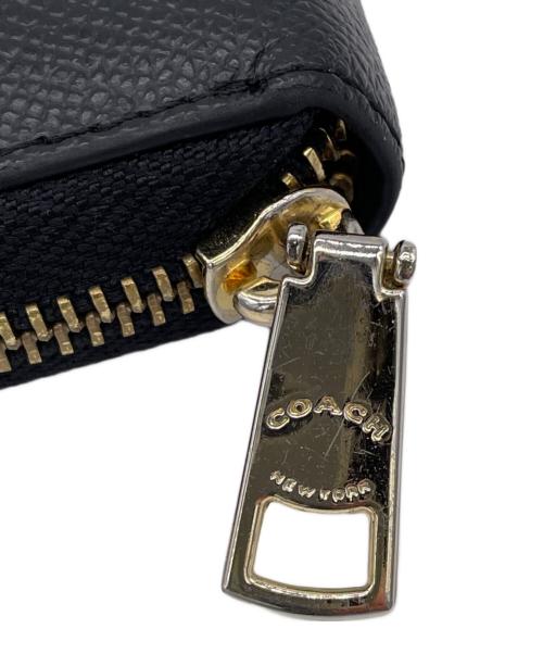 COACH（コーチ）COACH (コーチ) ラウンドファスナー財布 ブラックの古着・服飾アイテム
