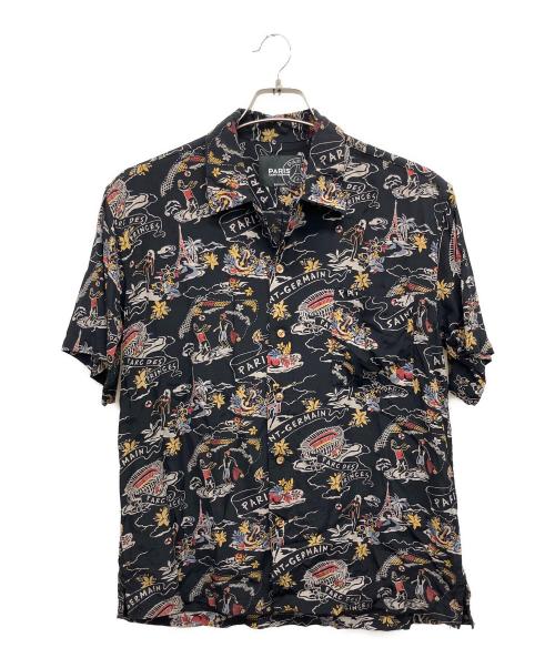 EDIFICE（エディフィス）EDIFICE (エディフィス) アロハシャツ ブラック サイズ:Sの古着・服飾アイテム