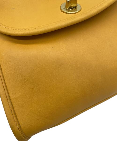 COACH（コーチ）COACH (コーチ) ハンドバッグ イエローの古着・服飾アイテム