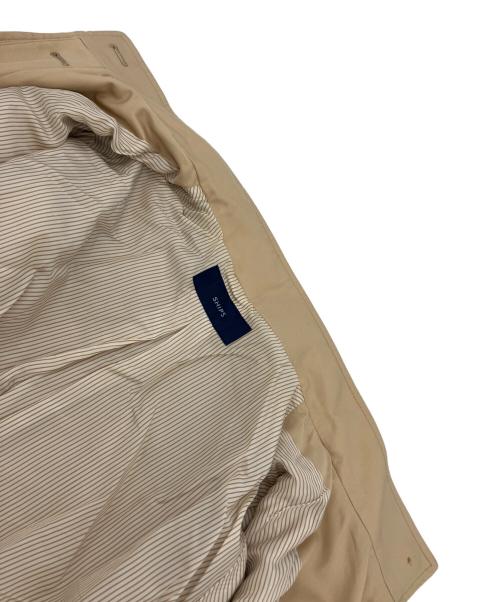 SHIPS（シップス）SHIPS (シップス) スタンドカラー ビッグトレンチコート ベージュ サイズ:40の古着・服飾アイテム