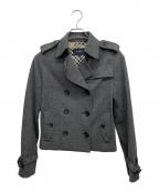 BURBERRY LONDONバーバリーロンドン）の古着「ショートPコート」｜グレー