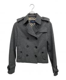 BURBERRY LONDON（バーバリーロンドン）の古着「ショートPコート」｜グレー
