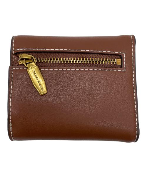 CHARLES & KEITH（チャールズアンドキース）CHARLES & KEITH (チャールズアンドキース) 3つ折り財布 ブラウンの古着・服飾アイテム