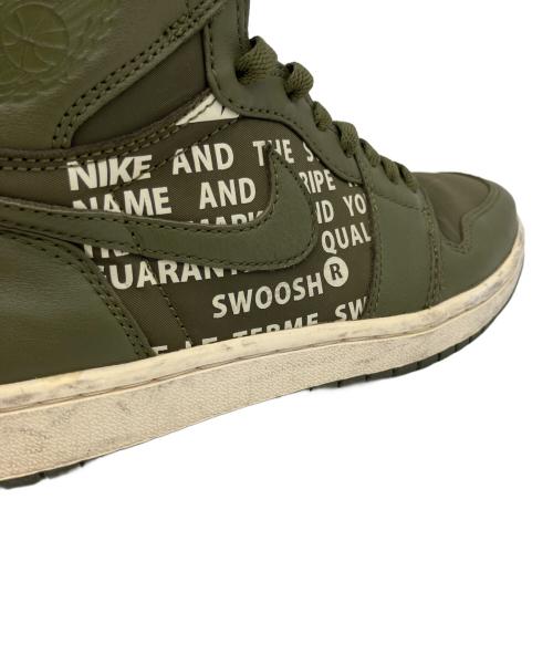 NIKE（ナイキ）NIKE (ナイキ) AIR JORDAN 1 RETRO HIGH OG オリーブ サイズ:27㎝の古着・服飾アイテム
