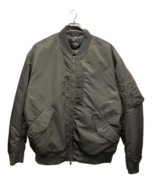 UNIQLO+J（ユニクロ プラスジェイ）UNIQLO+J (ユニクロ プラスジェイ) ハイブリッドダウンオーバーサイズMA-1ブルゾン オリーブ サイズ:XLの古着・服飾アイテム