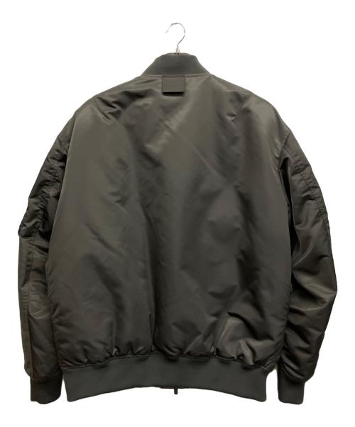 UNIQLO+J（ユニクロ プラスジェイ）UNIQLO+J (ユニクロ プラスジェイ) ハイブリッドダウンオーバーサイズMA-1ブルゾン オリーブ サイズ:XLの古着・服飾アイテム