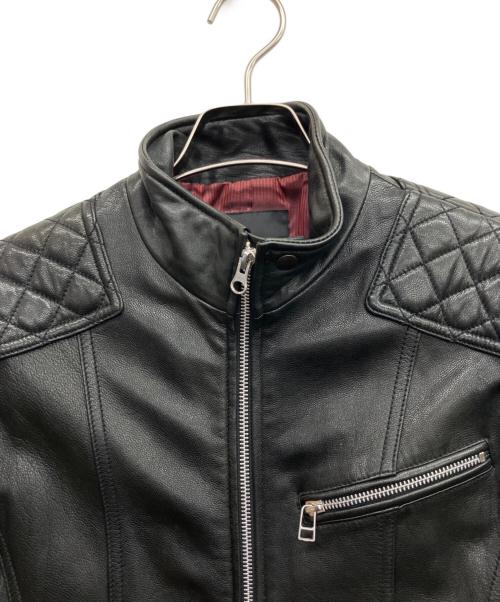 EDGE（エッジ）EDGE (エッジ) レザージャケット ブラック サイズ:Mの古着・服飾アイテム