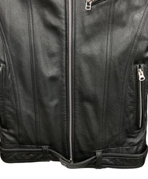 EDGE（エッジ）EDGE (エッジ) レザージャケット ブラック サイズ:Mの古着・服飾アイテム