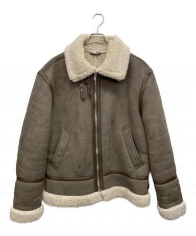 中古・古着通販】ZARA (ザラ) フェイクムートンジャケット グレー