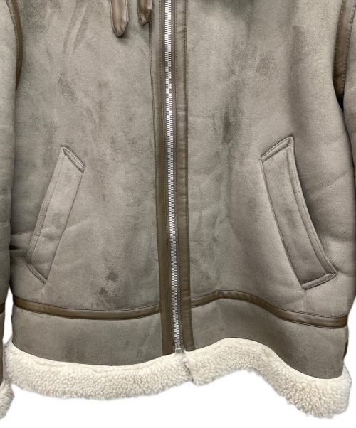 ZARA（ザラ）ZARA (ザラ) フェイクムートンジャケット グレー サイズ:XLの古着・服飾アイテム